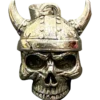 Biker Bell Viking Skull 3d